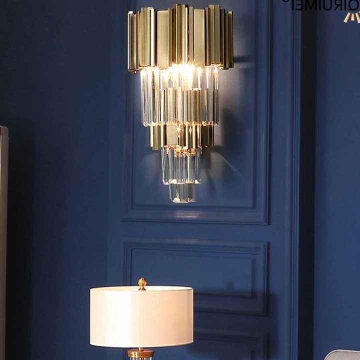 Tanio Kryształ nowy kryty dekoracyjne nowoczesne lampy ścienne LED… sklep