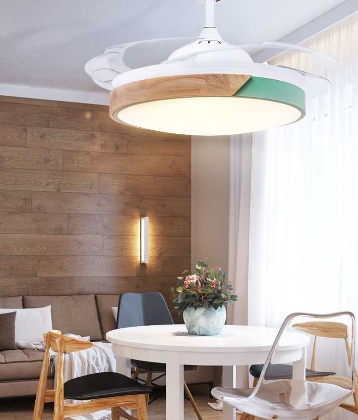 Tanio Nordic wentylator sufitowy Led z lampą światła 42 calowy cza… sklep