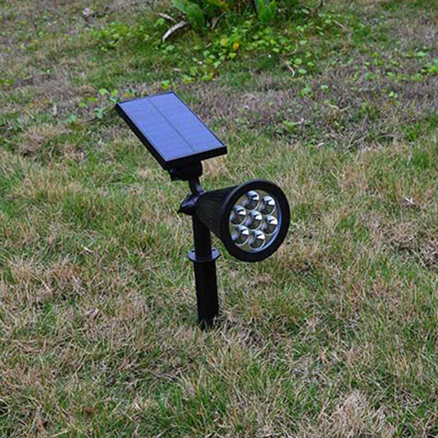 Tanio 7LED lampa LED na energię słoneczną wodoodporna willa ogród … sklep