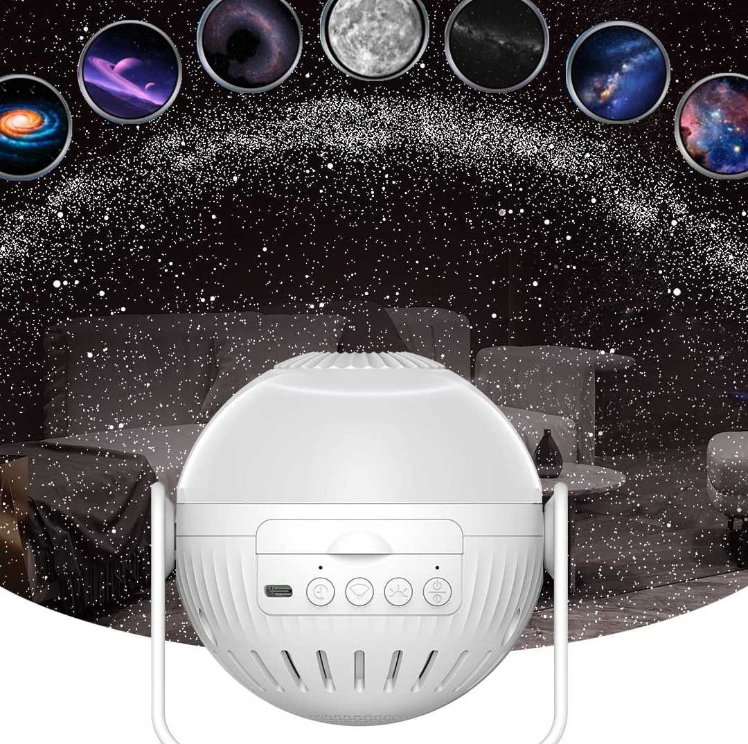 Tanio Nowy projektor Planetarium 7 w 1 Starry Sky Galaxy projektor…