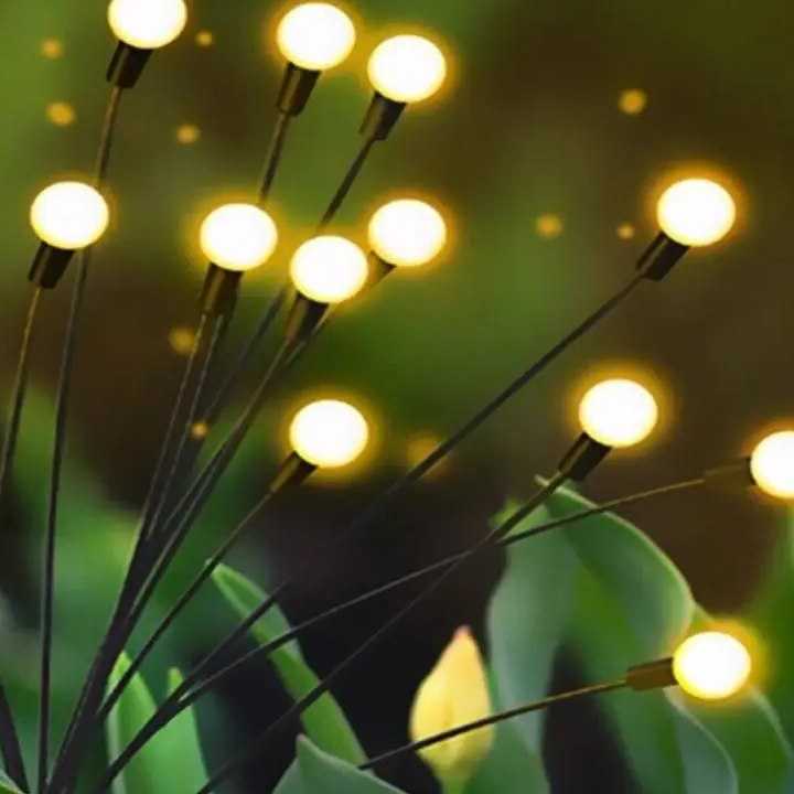 Tanio Lampa słoneczna symulacja zewnętrzna Firefly Decor trawnik l…
