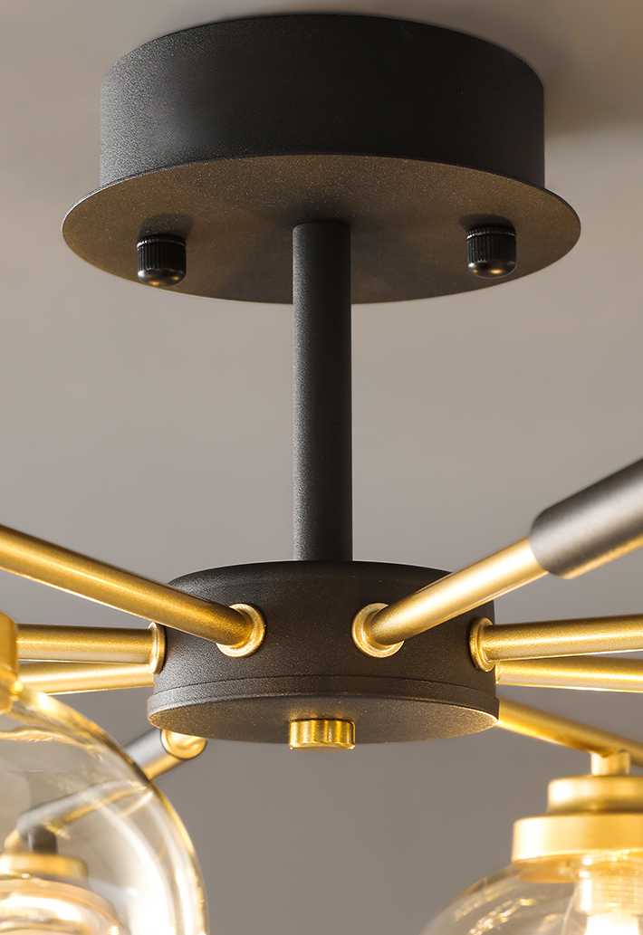 Tanie Żyrandol w stylu industrialnym LED do salonu restauracja dym… sklep internetowy