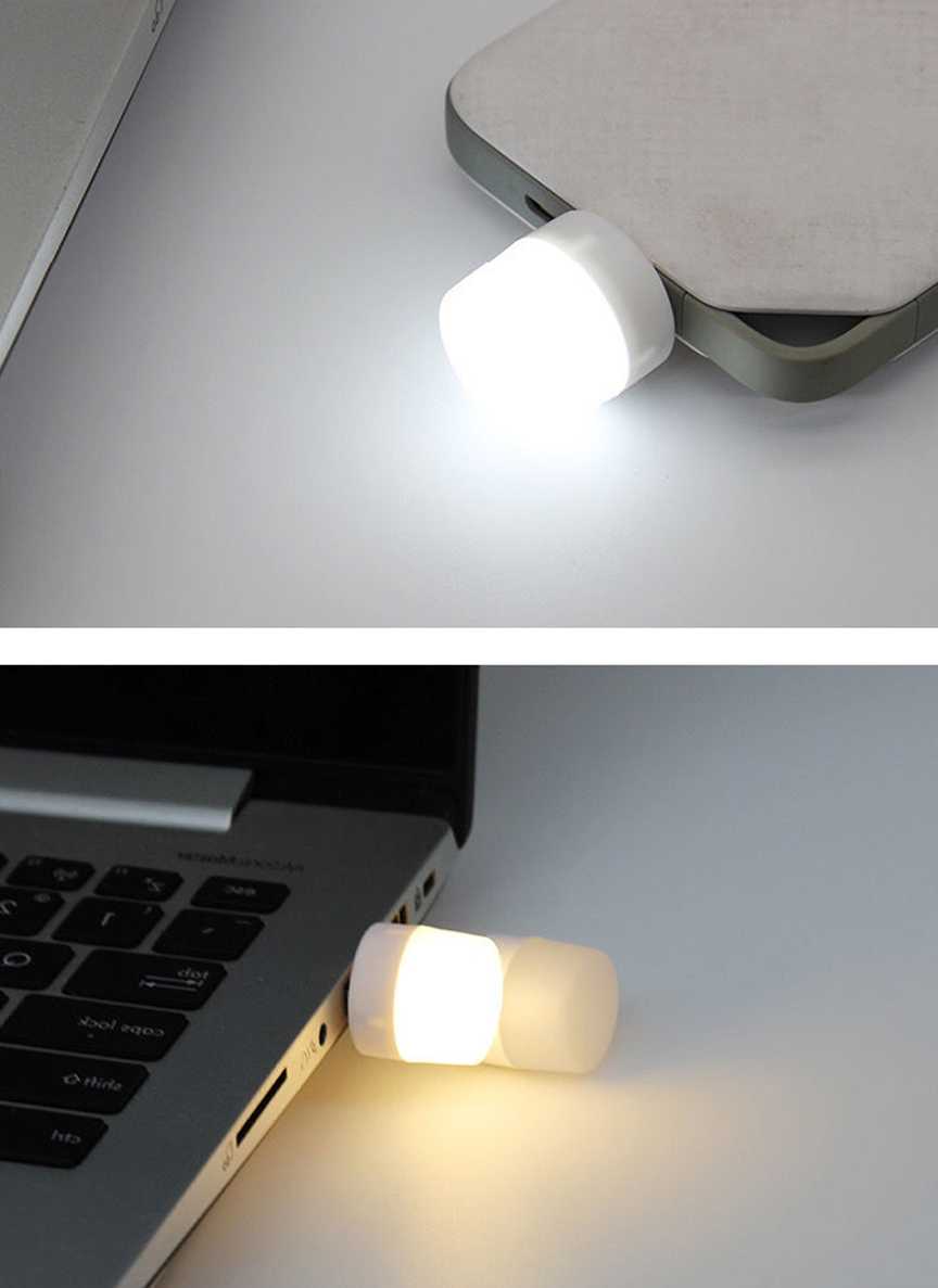 Lampa Mini USB Plug przenośna lampka nocna LED mała okrągła …