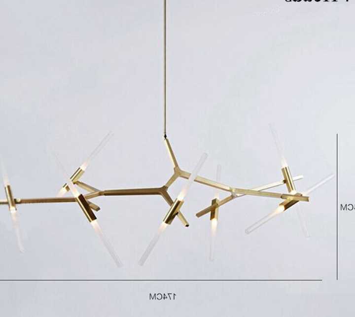 Opinie Nordic w jodełkę LED metalowy żyrandol lampa czarny złoty G4… sklep online