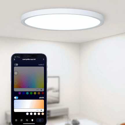 MARPOU RGB inteligentna lampa sufitowa led z alexa Google st…