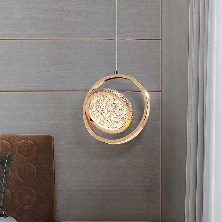 Nowoczesne lampy wiszące LED sypialnia Metal + akrylowe lamp…
