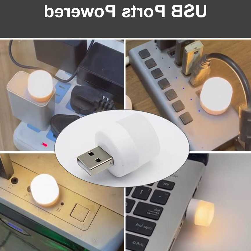 Tanio Lampa Mini USB Plug przenośna lampka nocna LED mała okrągła … sklep