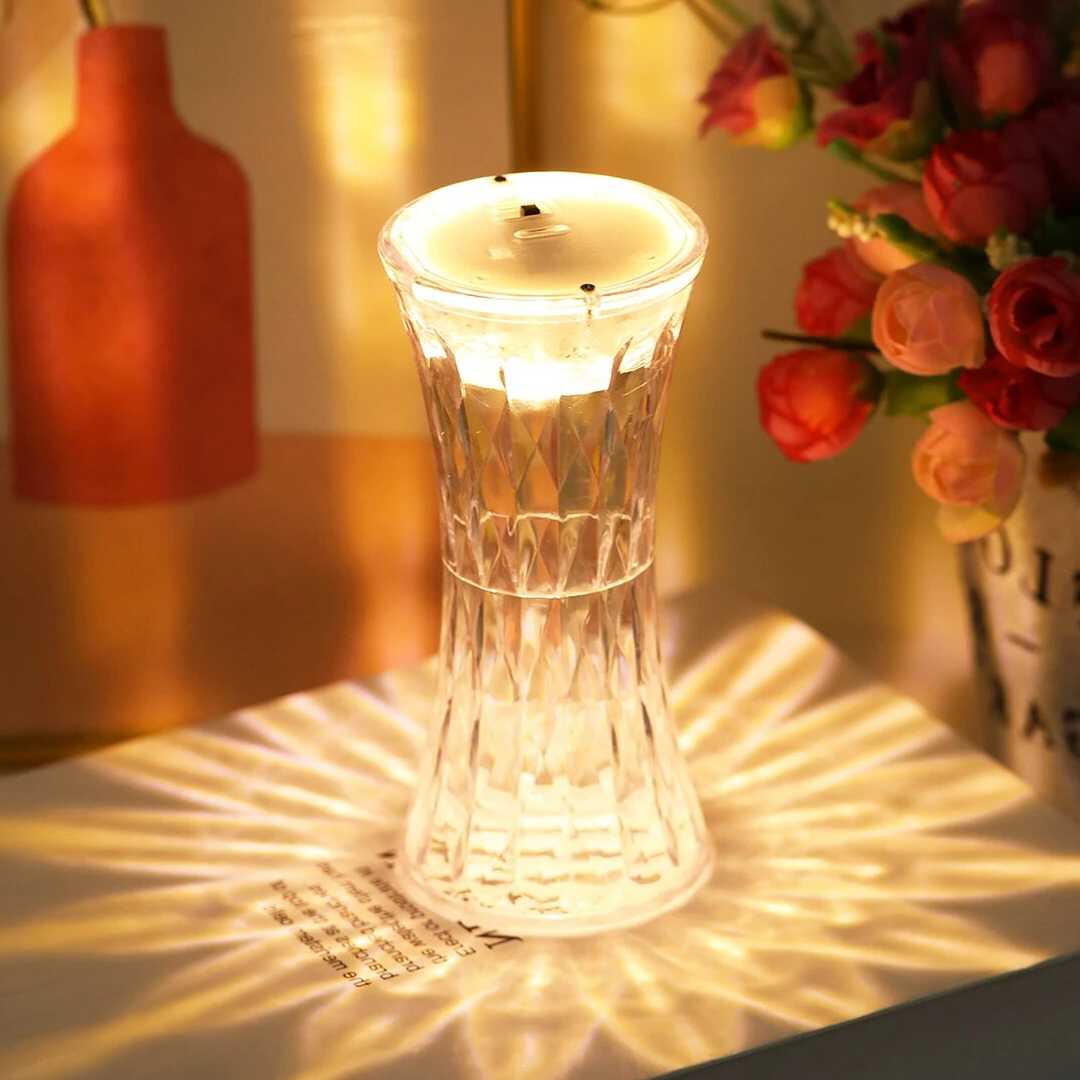 Tanio Diamentowa lampka nocna kryształowa lampa stołowa zasilanie … sklep