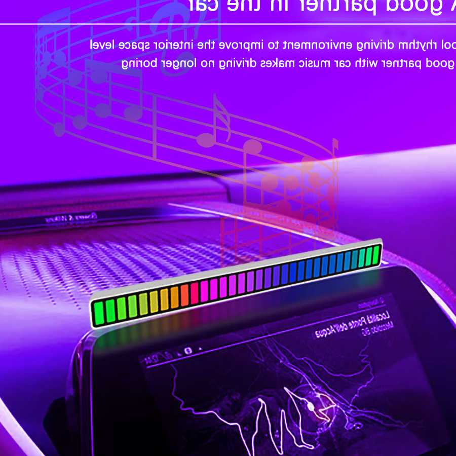 Nowy LED bezprzewodowy dźwięk aktywowany światło RGB Bar muz…