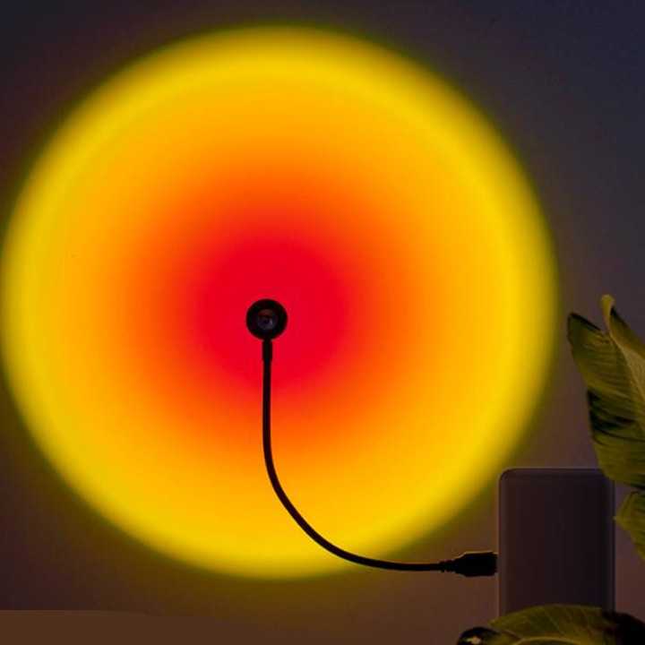 Tanio Lampa projekcyjna Sunset Rainbow USB - oświetlenie atmosfery… sklep