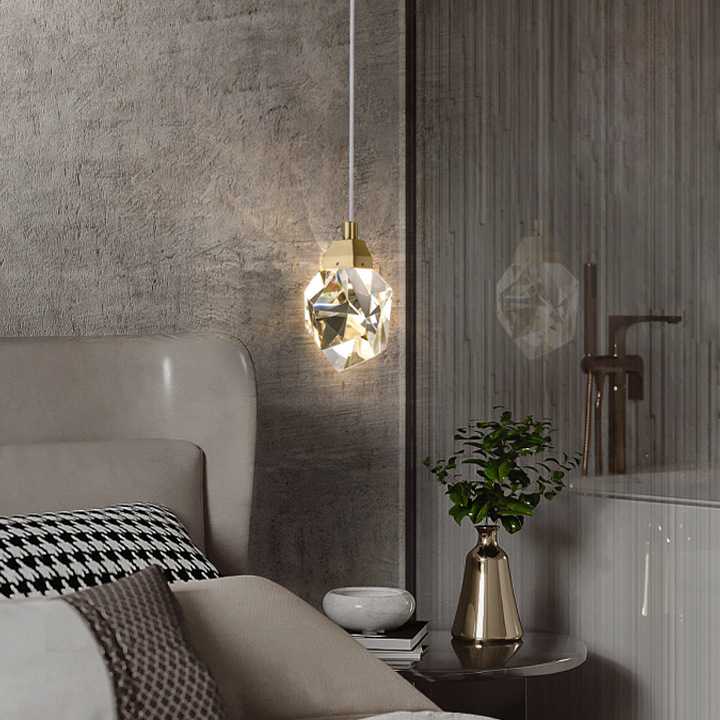 Nowoczesne lampy wiszące LED sypialnia Metal + akrylowe lamp…