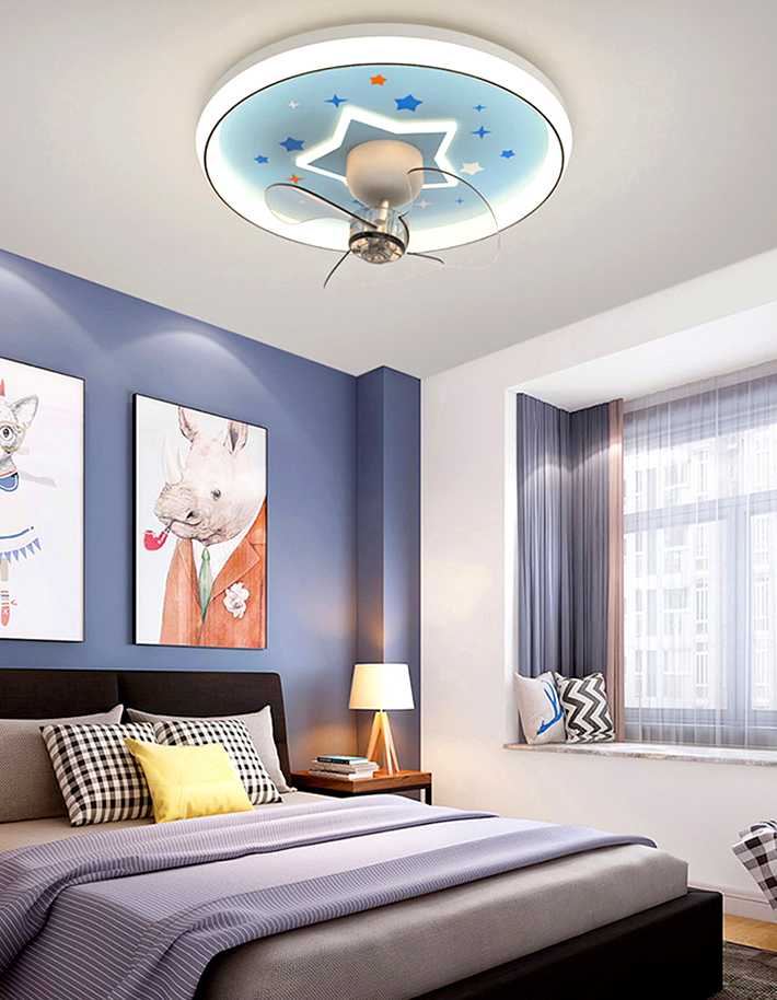 Opinie Nordic dekoracja sypialni oświetlenie led do pokoju wentylat… sklep online