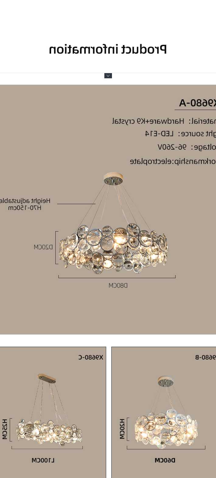 Tanio Kryształowy żyrandol nowoczesny luksusowy wisiorek światło d… sklep