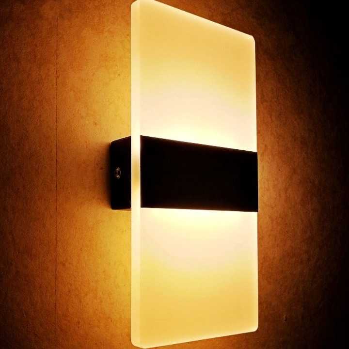 Tanio Ściana akrylowa z LED i ciepłym białym oświetleniem - nowocz… sklep