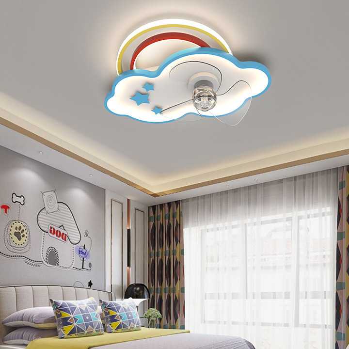 Kreatywny żyrandol z wentylatorem samolotu do pokoju dziecię…