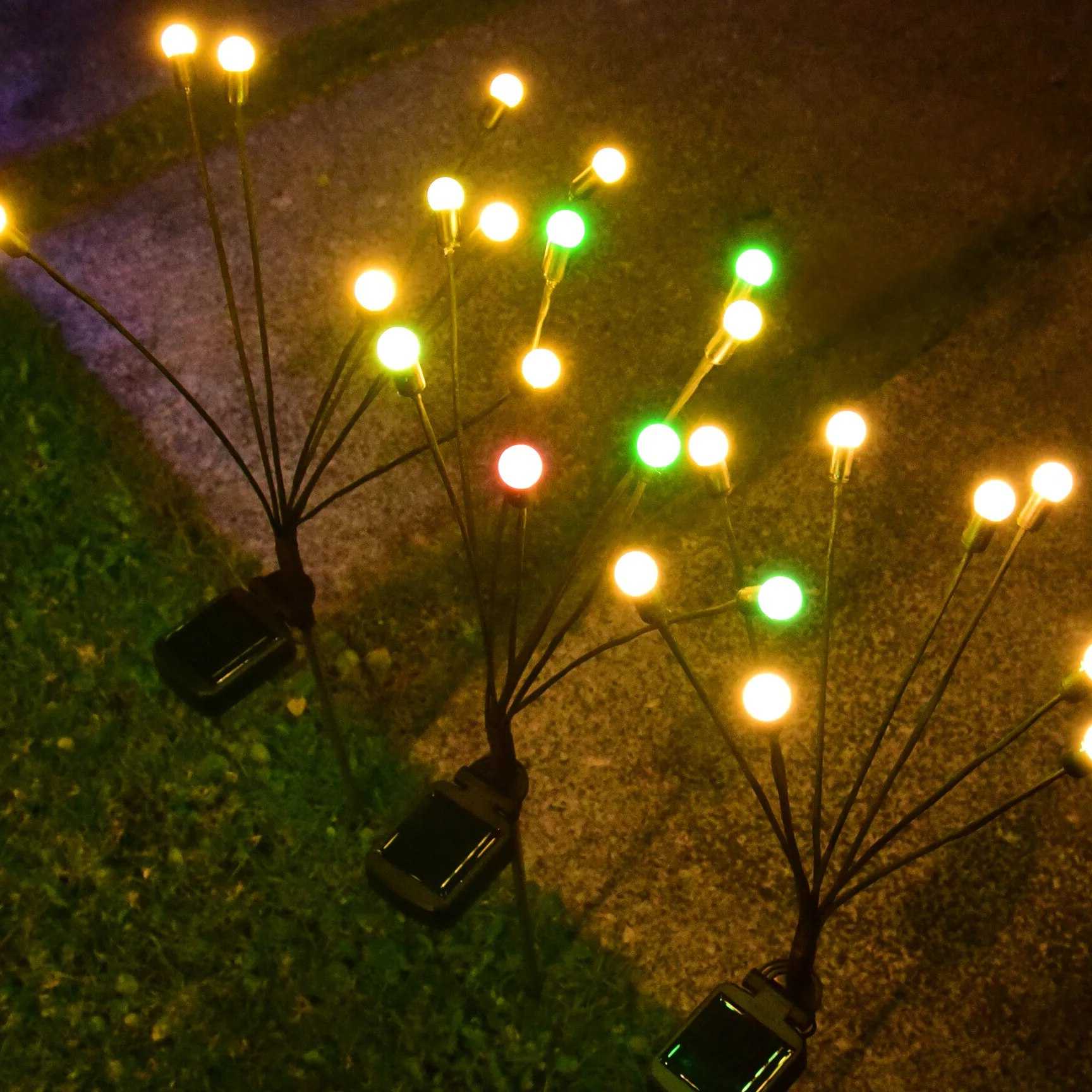 Tanio Lampa LED na energię słoneczną fajerwerki Firefly kołysanie …